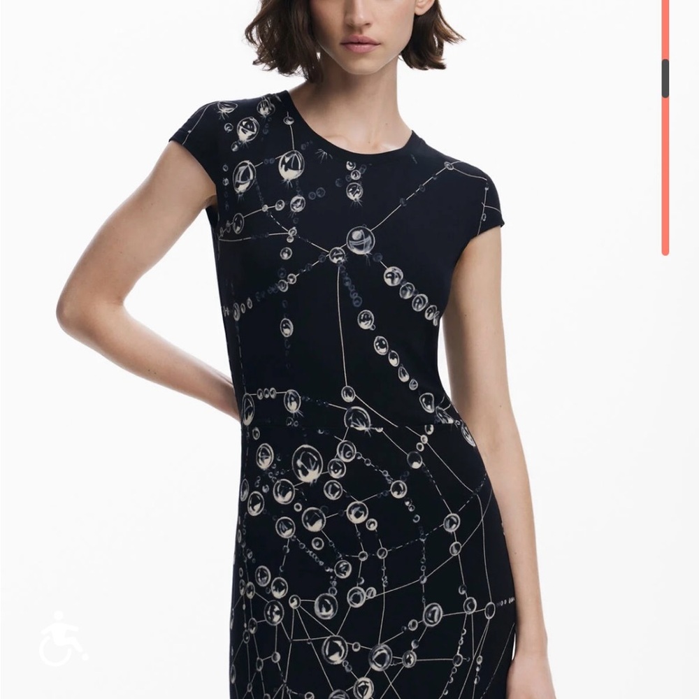 Brand New Desigual TYLER MCGILLIVARY Water Droplet Dress